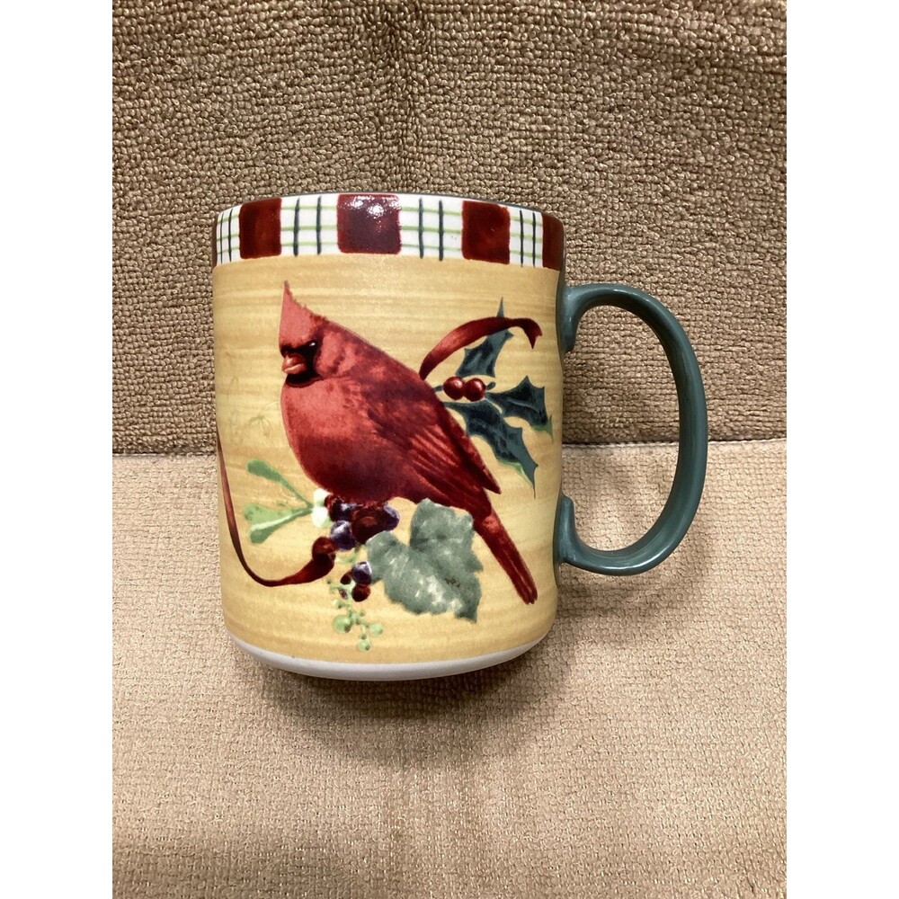 Lenox Winter Greetings Everyday Cardinal Coffee Mug Dishwasher Microwave Safe